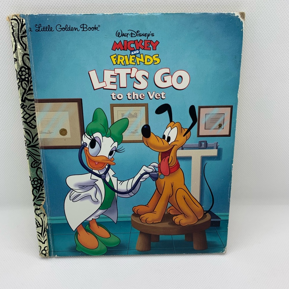 Little Golden Book Walt Disneys Mickey and Friends Lets Go To The Vet